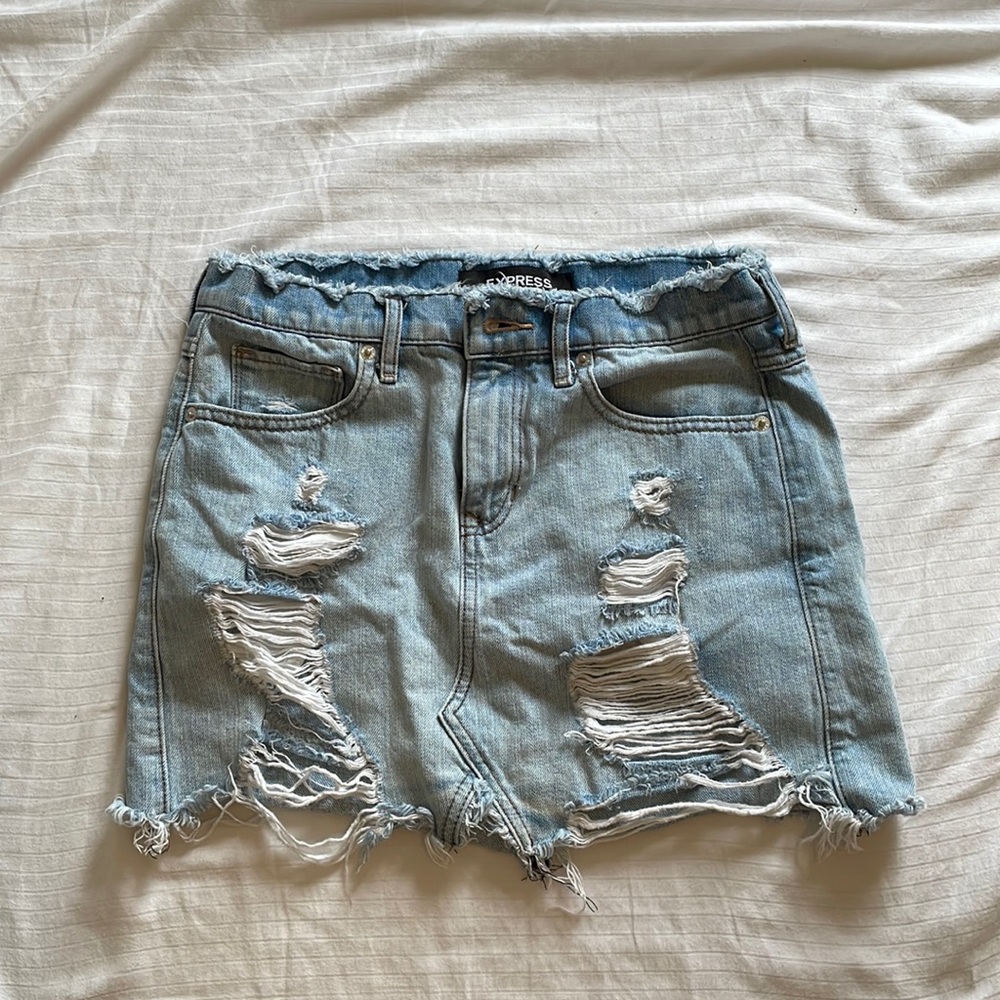 Express Demin Mini Skirt